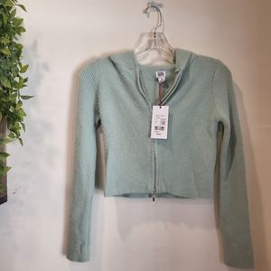 Urban Outfitters Zip Crop Hoodie